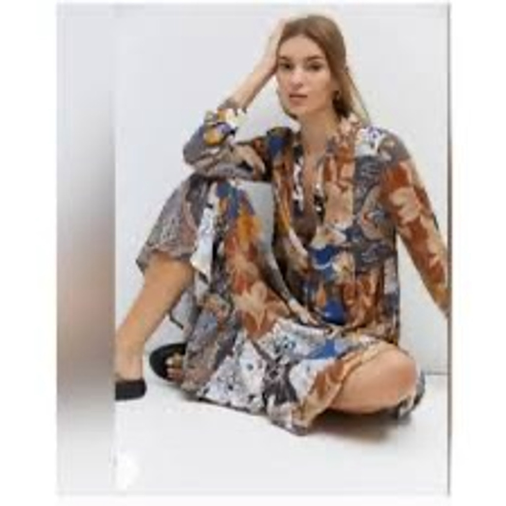 Anthropologie Mare Mare Patchwork Floral Boho Maxi Dress M - Picture 2 of 13